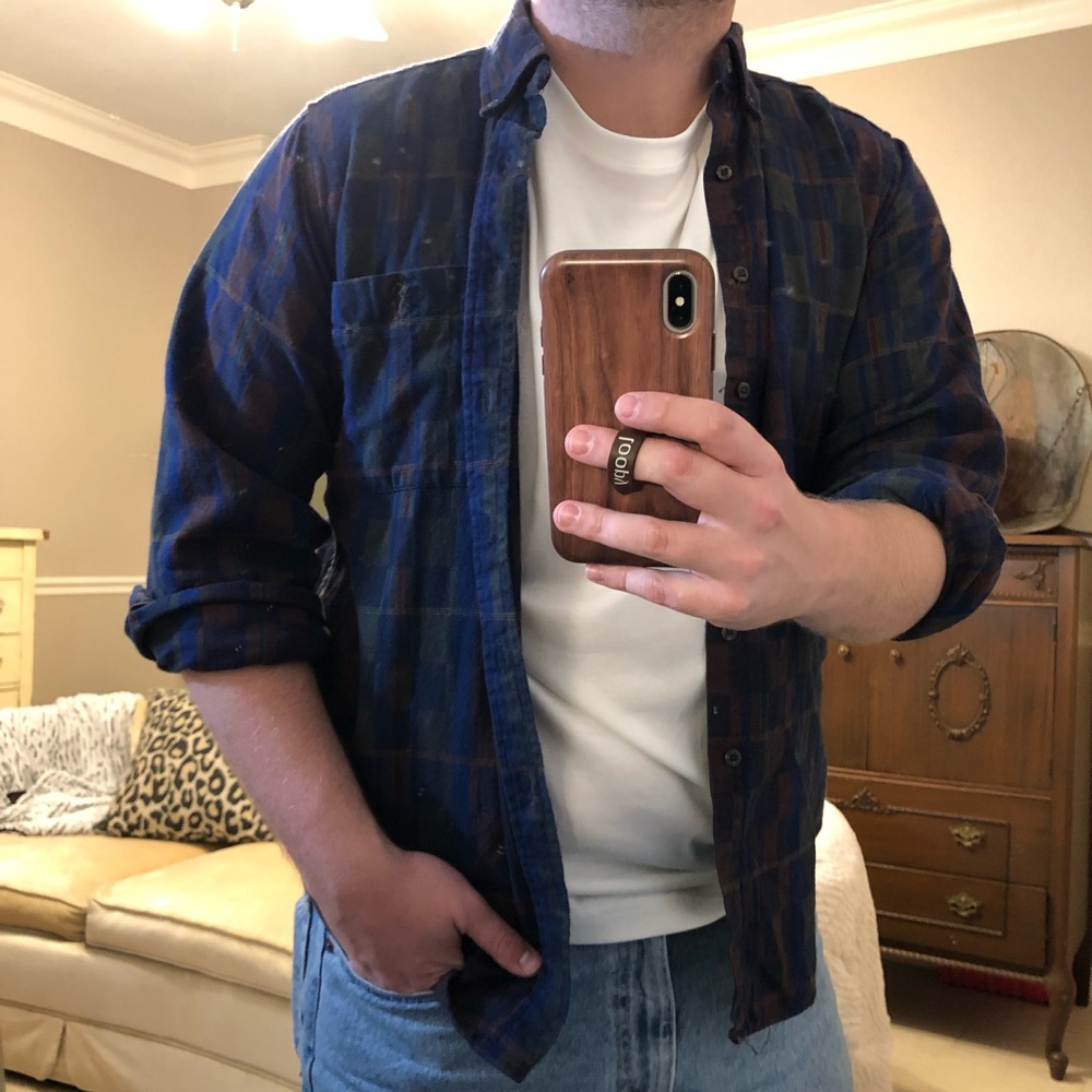 Men’s Pendleton wool dad shirt